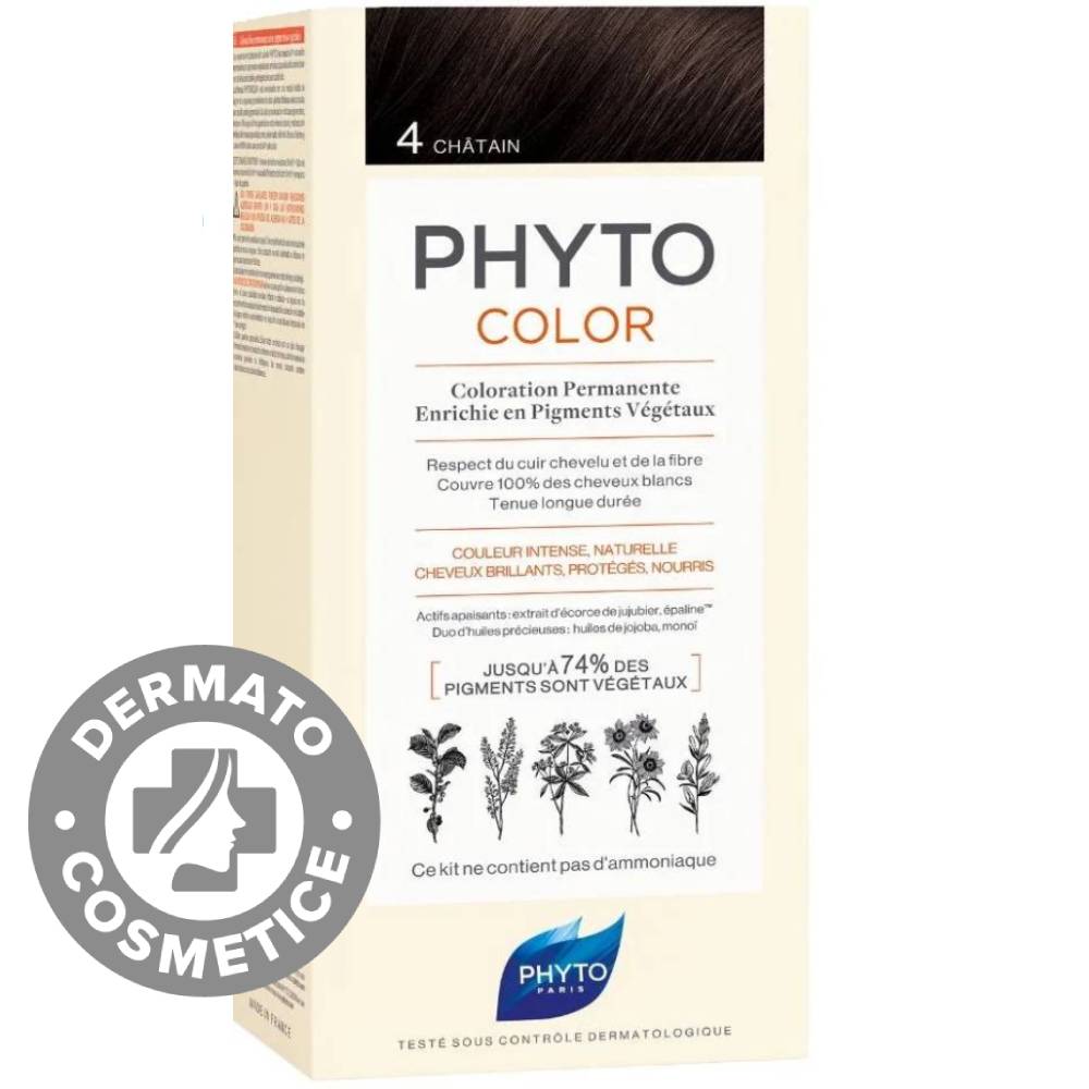 Vopsea par 4 Brown Phytocolor, 50ml, Phyto