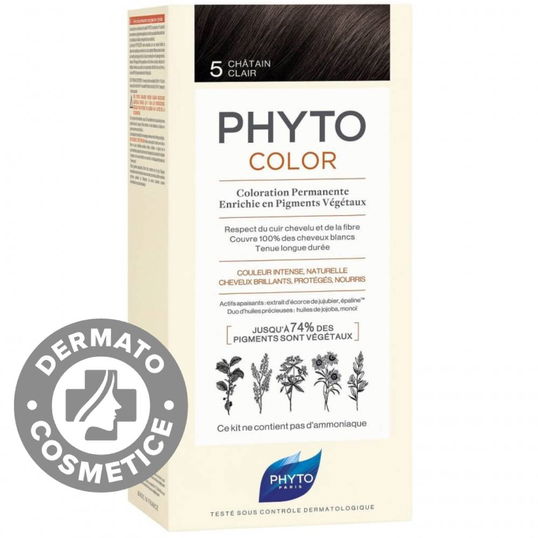 Vopsea par 5 Light Brown Phytocolor, 50ml, Phyto