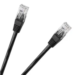 Cablu UTP CAT 6E CCA 0.5 m, negru