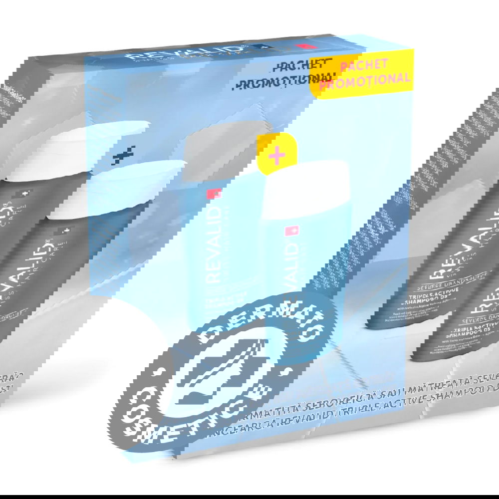 Pachet Promotional Sampon Triple Active DS, 2 x 150ml, Revalid