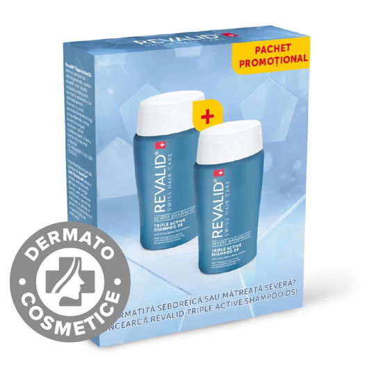 Pachet Promotional Sampon Triple Active DS, 2 x 150ml, Revalid