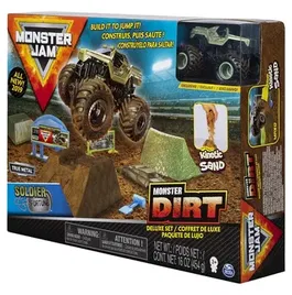 Monster Jam, set camioneta Soldier Fortune cu nisip kinetic