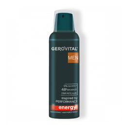 Deodorant antiperspirant pentru barbati Energy, 150ml, Gerovital