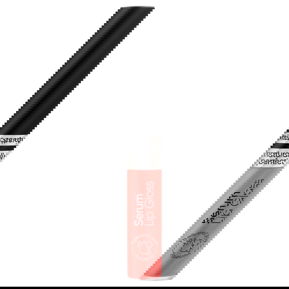 Gloss pentru buze Serum Naturally Perfect Peachy Pink 40, 2.3 ml, Miss Sporty