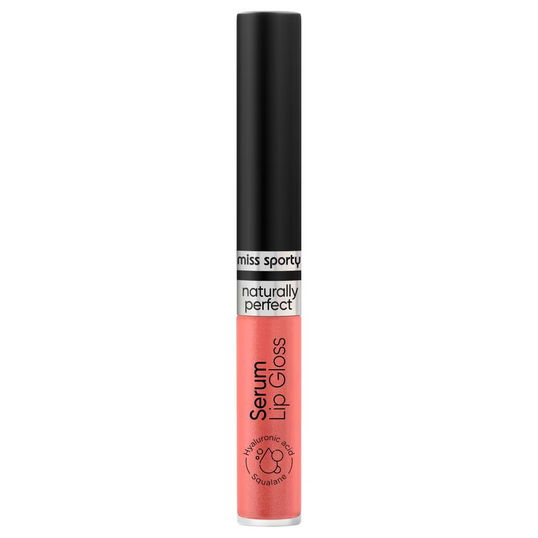 Gloss pentru buze Serum Naturally Perfect Peachy Pink 40, 2.3 ml, Miss Sporty