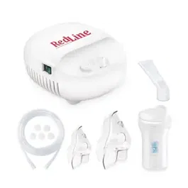 Aparat aerosoli RedLine NB-230C, masca copii si adulti, pahar de nebulizare, particule 4 microni, nebulizator inhalator cu compresor