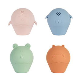 Set de 4 jucarii de baie stropitoare din silicon, 1 bucata, Badabulle