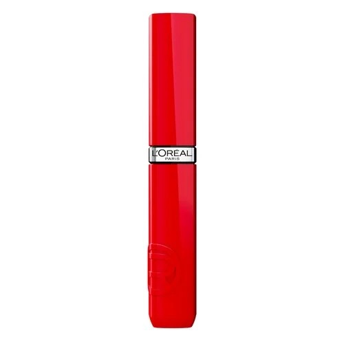 Ruj lichid cu stralucire de lac Infaillible Laque Resistance 410 Rouge Poppy, 4.3ml, L'Oreal Paris