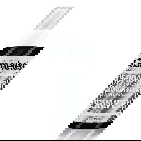 Spray colorant pentru par nuanta Silver Spray & Go, 150ml, Delia Cosmetics