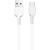 Cablu de date Hoco X20 Flash, USB - USB Type-C, 1m, 2A, Alb