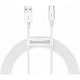 Cablu de date Baseus Superior Series, USB - USB Type-C, 2 m, 66W, Alb