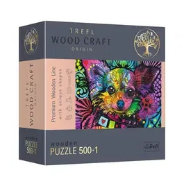 Puzzle Trefl din lemn - Catelusii dragalasi, 501 piese