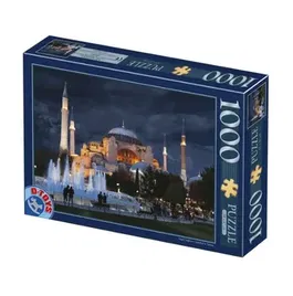 Puzzle adulti D-Toys Peisaje de noapte - Hagia Sophia, Turcia, 1000 piese