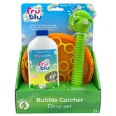 Set dispozitiv baloane de sapun si solutie, Fru Blu, Dino Bubble Catcher, 400 ml
