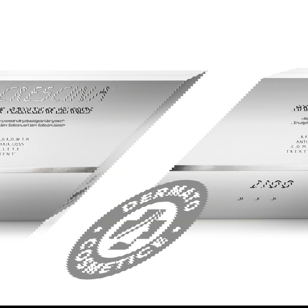 Tratament complet pentru stadii avansate de cadere si rarire a parului la barbati Follicular Islands 2100 Crescina, 10 + 10 fiole, Labo