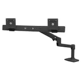 Suport monitor pentru birou Ergotron LX Dual 45-489-224, Pivot, Rotire 360, 10kg (Negru)