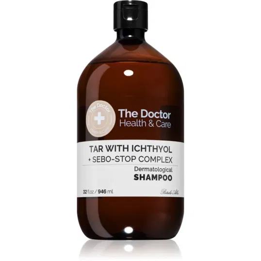 The Doctor Tar with Ichthyol + Sebo-Stop Complex șampon pentru dermatită seboreică și cazuri severe de mătreață 946 ml