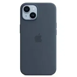 Protectie Spate Apple Silicone pentru Apple iPhone 14 , Magsafe (Albastru)