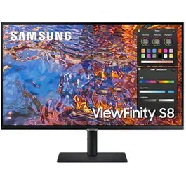 Monitor IPS LED Samsung ViewFinity 32 LS32B800PXUXEN, Ultra HD (3840 x 2160), HDMI, DisplayPort, Pivot (Negru)