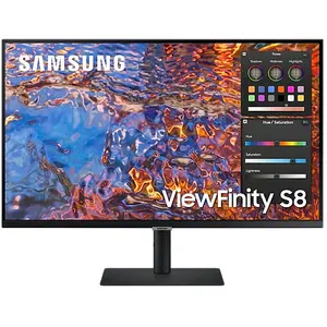 Monitor IPS LED Samsung ViewFinity 32 LS32B800PXUXEN, Ultra HD (3840 x 2160), HDMI, DisplayPort, Pivot (Negru)