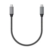 Cablu de date Satechi ST-U4C25M, USB Type-C, 100W, 25 cm (Gri)
