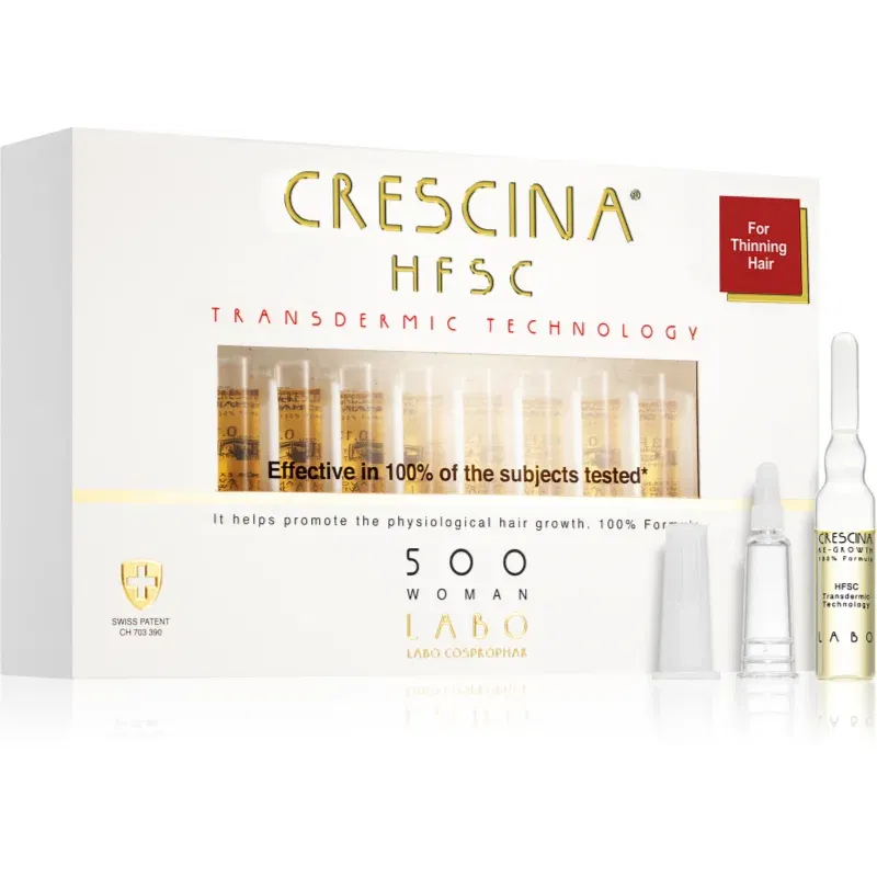 Crescina Transdermic 500 Re-Growth tratament pentru stimularea creșterii părului pentru femei 20x3,5 ml