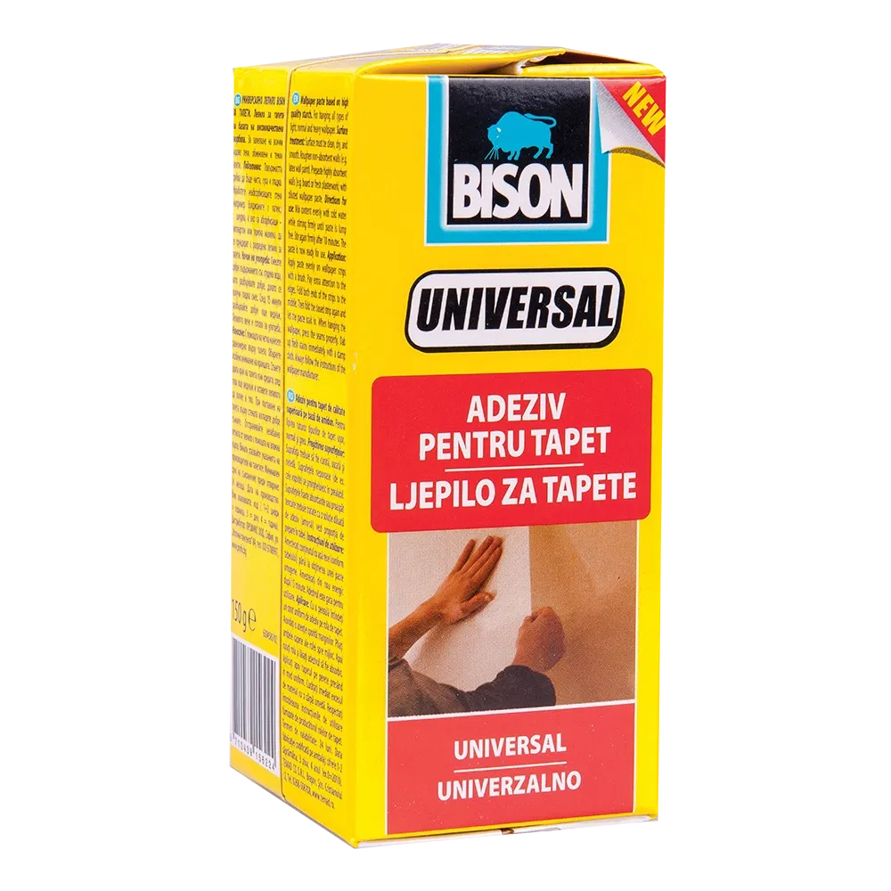 Adeziv pentru tapet universal Bison, alb, 150 g