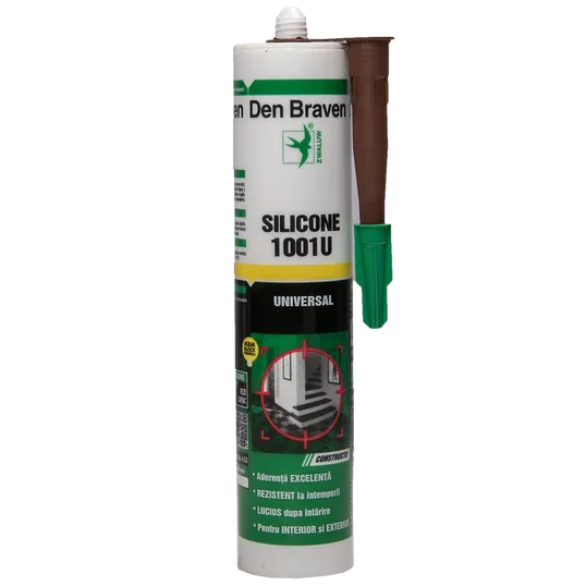 Silicon universal Den Braven 1001 U, maro, interior / exterior, 280 ml