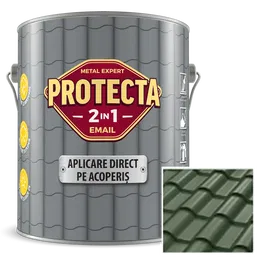 Email pentru acoperis Protecta 2 in 1, verde inchis, interior/exterior, 4 l