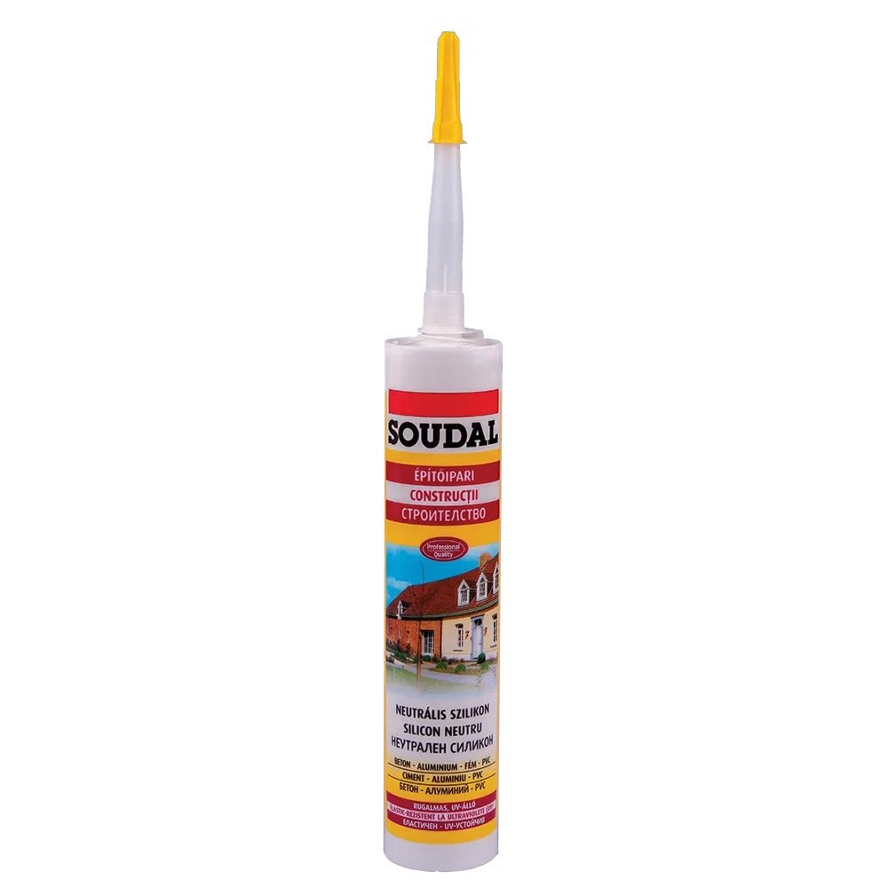 Silicon neutru Soudal, interior/exterior, alb, 280 ml