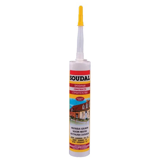 Silicon neutru Soudal, interior/exterior, alb, 280 ml