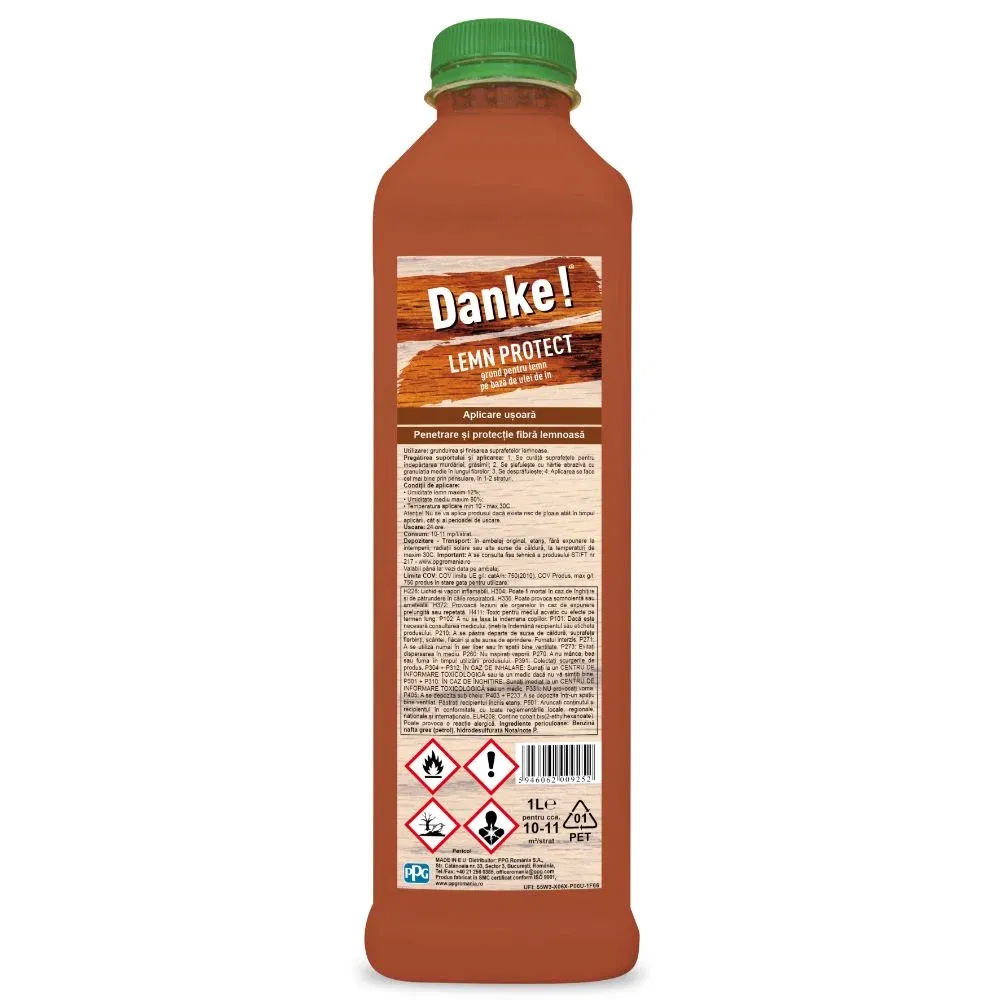 Ulei de in Danke, lemn protect, incolor, 1l