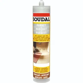 Chit acrilic pentru parchet, Soudal, gri deschis, 280 ml