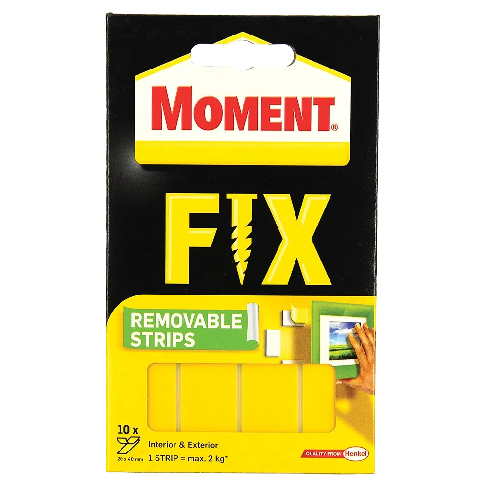Banda dublu adeziva detasabila, Moment Fix, 10 buc/set