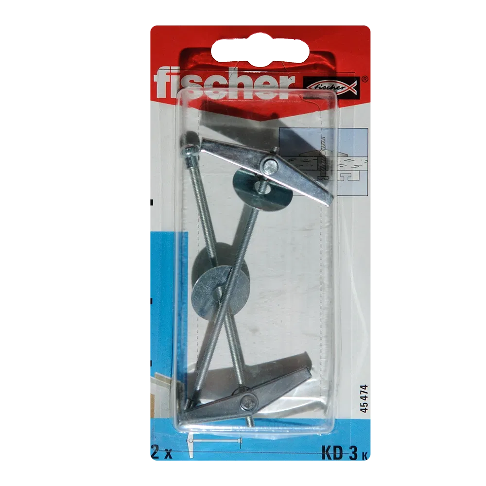 Ancora basculanta KD 3K pentru fixari in pereti din gips-carton, L 95 mm, 2 buc