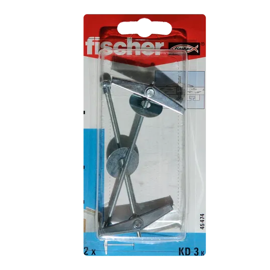 Ancora basculanta KD 3K pentru fixari in pereti din gips-carton, L 95 mm, 2 buc
