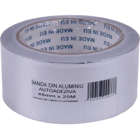 Banda autoadeziva pentru fixari, aluminiu, 48 mm x 25 m