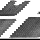 Set 2 covoare baie HAUSBERG HB-H435GR, material textil, gri, 46 x 72/46 x 35 cm