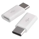 Set adaptoare USB micro B/mama - USB C/tata Emos, alb, 2 bucati