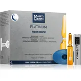 MartiDerm Platinum Night Renew ser de noapte antirid in fiole 10x2 ml