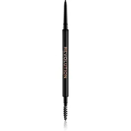 Makeup Revolution Precise Brow Pencil creion sprâncene precise cu pensula culoare Medium Brown 0.05 g