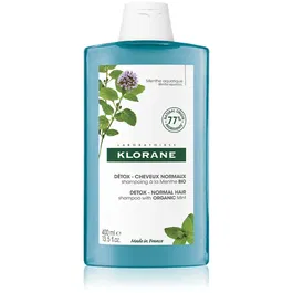 Klorane Organic Mint șampon detoxifiant pentru curățare pentru par normal 400 ml
