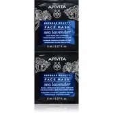 Apivita Express Beauty Moisturizing Face Mask Sea Lavender mască pentru față cu efect de hidratare 2x8 ml