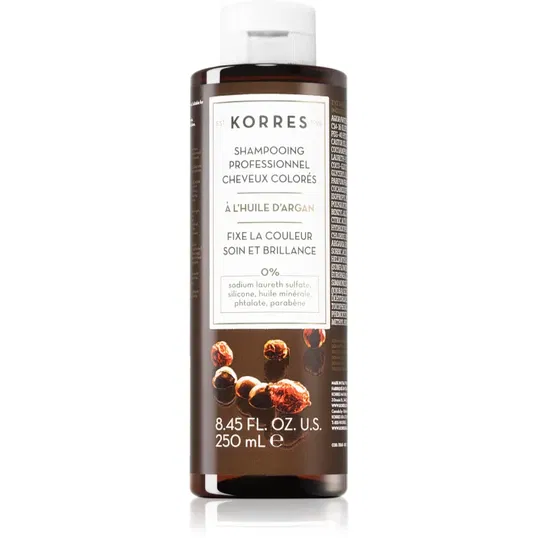 Korres Argan Oil sampon pentru curatare pentru păr vopsit 250 ml