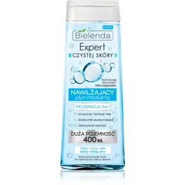 Bielenda Expert Pure Skin Moisturizing apa pentru curatare cu particule micele 3 in 1 400 ml