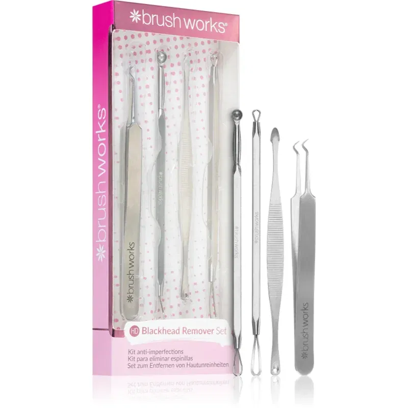 Brushworks Blackhead & Blemish Remover Set set pentru curatare profunda