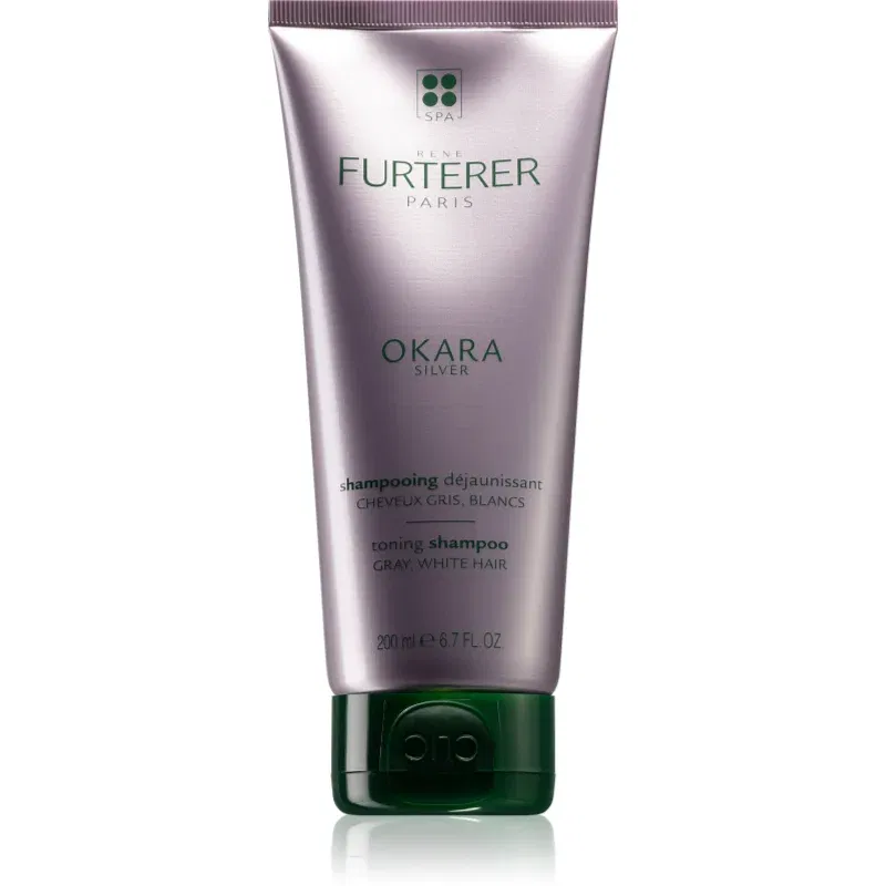 René Furterer Okara Silver șampon nuanțator pentru par grizonat 200 ml