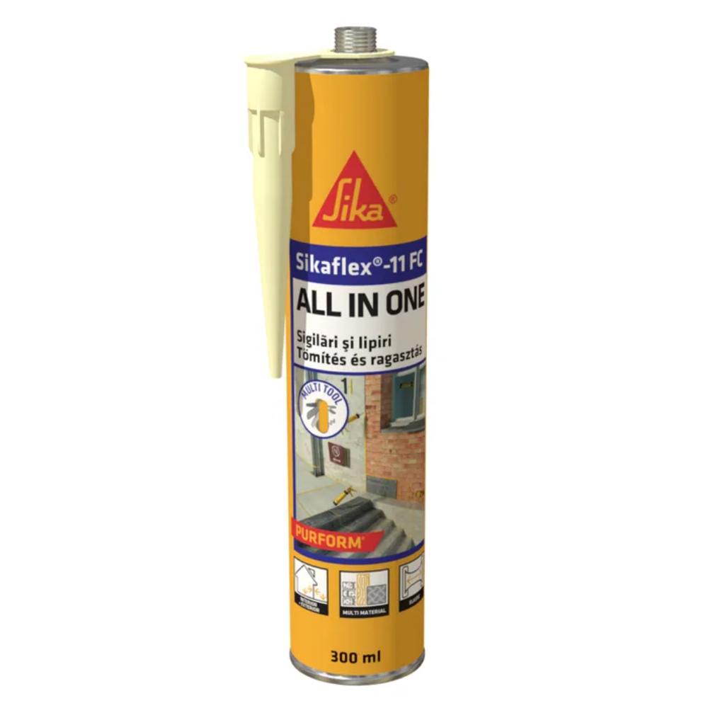 Adeziv sigilant elastic monocomponent Sikaflex®-11 FC Purform, gri, 300 ml