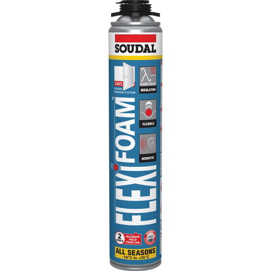 Spuma poliuretanica flexibila Soudal Flexifoam, aplicare pistol, 750 ml