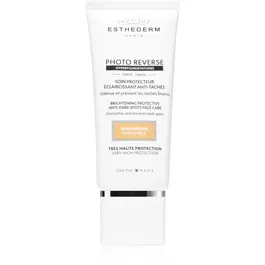Institut Esthederm Photo Reverse Protective Anti-Dark Spots Tinted Face Care crème de protectie anti-acnee cu o protectie UV ridicata culoare Medium B